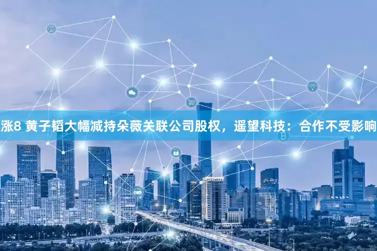 涨8 黄子韬大幅减持朵薇关联公司股权，遥望科技：合作不受影响