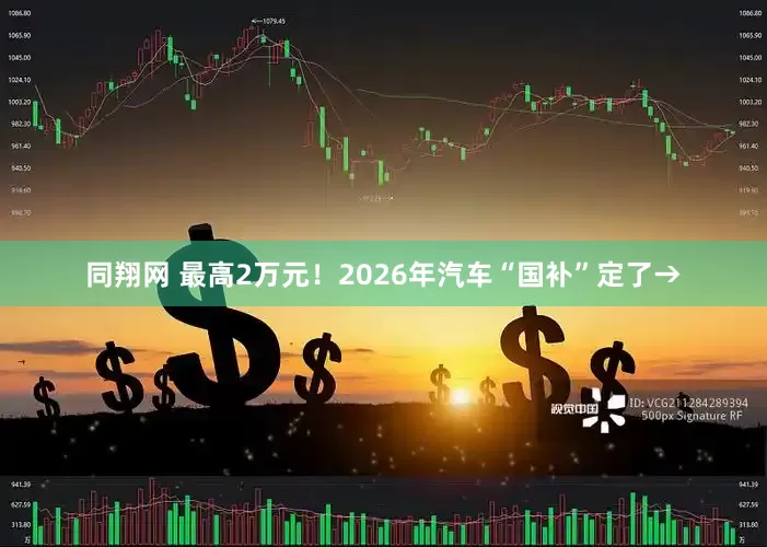 同翔网 最高2万元！2026年汽车“国补”定了→