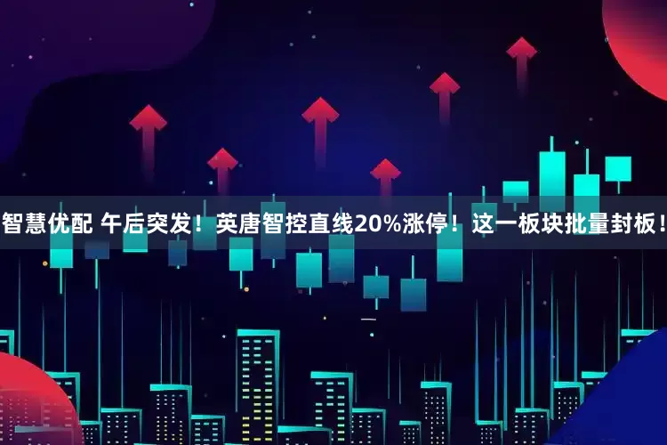 智慧优配 午后突发！英唐智控直线20%涨停！这一板块批量封板！