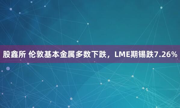 股鑫所 伦敦基本金属多数下跌，LME期锡跌7.26%